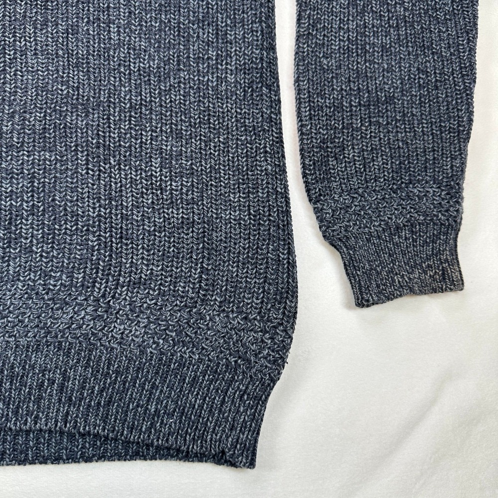 Club Room Mens 100% Cotton Shawl Collar Chunky Knit Sweater Small Dark Gray - Picture 14 of 16